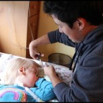 And a haircut in bed from Tio Sha, the family stylist!"